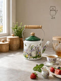 Enamel straight kettle 2L