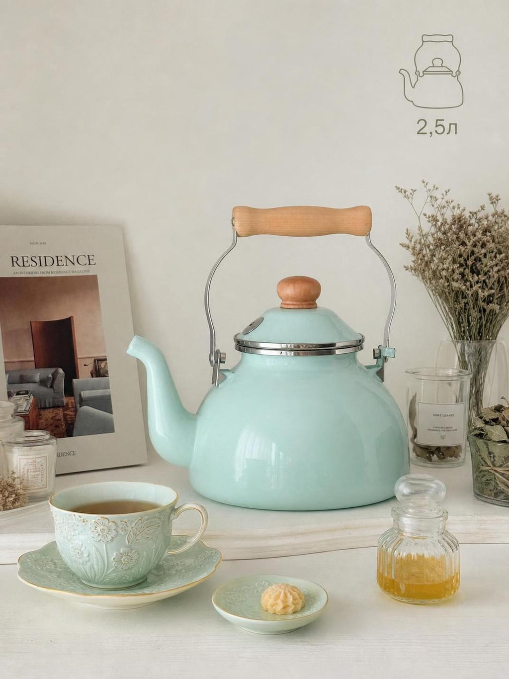 Enamel kettle 2.5L