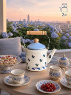 Enamel straight kettle 2L