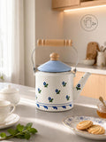 Enamel straight kettle 2L
