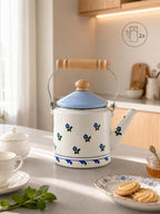 Enamel straight kettle 2L