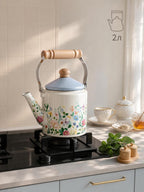Enamel straight kettle 2L