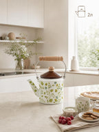 Enamel straight kettle 2L