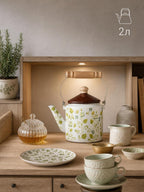 Enamel straight kettle 2L
