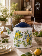Enamel straight kettle 2L