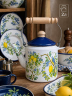Enamel straight kettle 2L